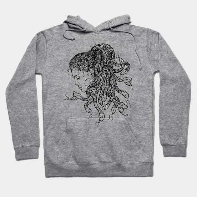 Medusa x Inktober 22 Hoodie by P7 illustrations 